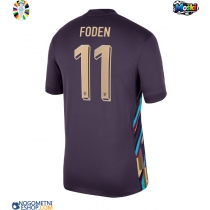 Moški Nogometni dresi Anglija Phil Foden #11 Gostujoči EP 2024 Kratek Rokav